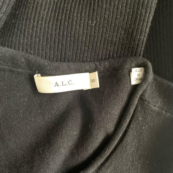 ALC black knitted mini dress size XS - Picture 2 of 7